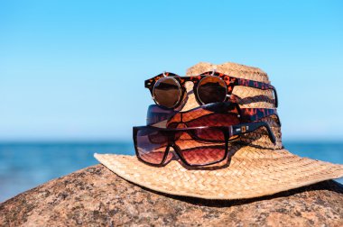 Gözlüklü hasır şapka 