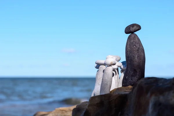 Piedras blancas y negras — Foto de Stock