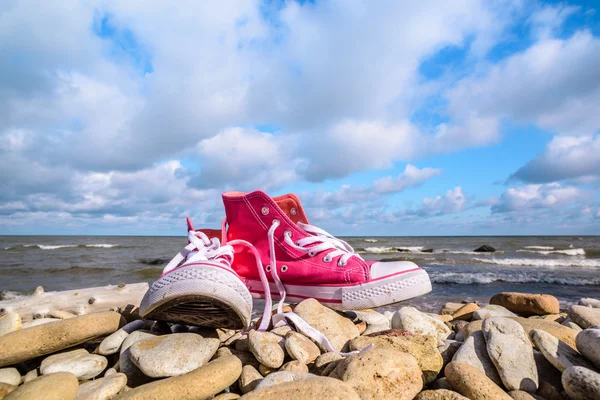 Zapatos deportivos rosa — Foto de Stock
