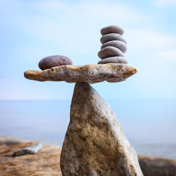 Zen równowagi kamieni — Zdjęcie stockowe