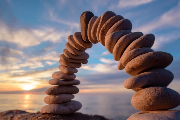 Arch of pebbles — Stock Photo, Image