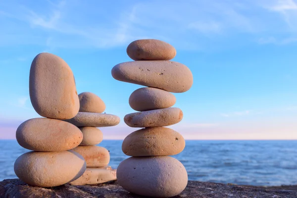 Stacks of pebbles — Stock Photo, Image