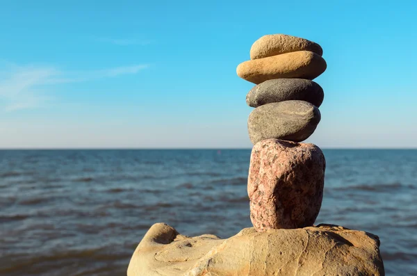 Stack of pebbles — Stock Photo, Image