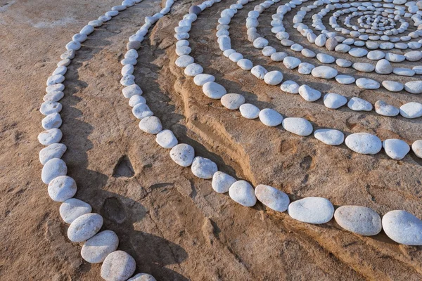 Rings of pebbles — Stock Photo, Image