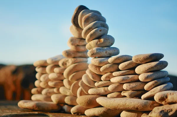 Piles of pebbles — Stock Photo, Image