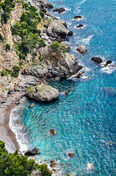 Pedras na costa de Amalfi — Fotografia de Stock