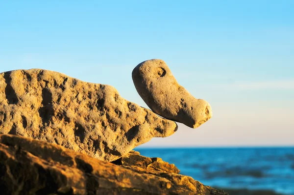 Stones on the boulder — Stock Photo, Image