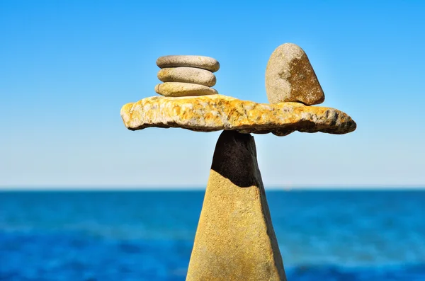 Steady equality of pebbles — Stock Photo, Image