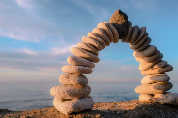 Arch of pebbles — Stock Photo, Image