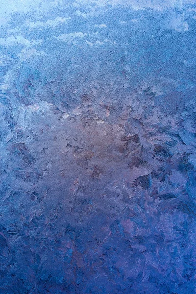 Fundo de gelo na janela — Fotografia de Stock