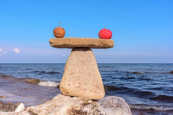 Äpfel gesundes Gleichgewicht — Stockfoto