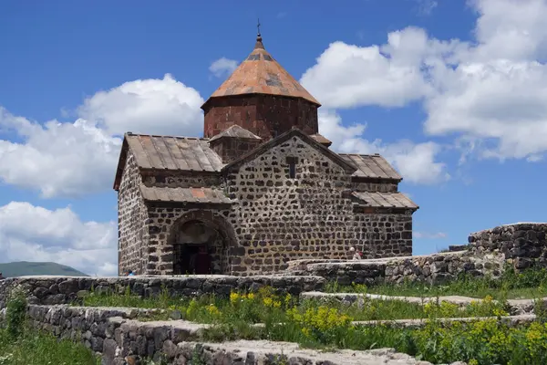 Gereja Armenia Sevanavank Dekat Danau Sevan — Stok Foto