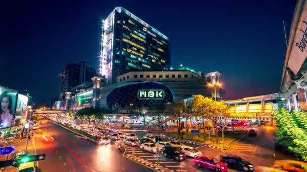 Авто дороги міста в центрі міста Бангкок — стокове відео