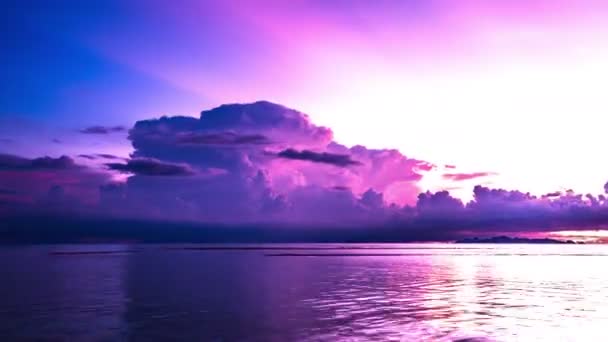 未来海上的风暴 — 图库视频影像