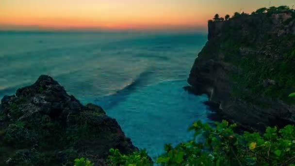 Por do sol no oceano indiano — Vídeo de Stock