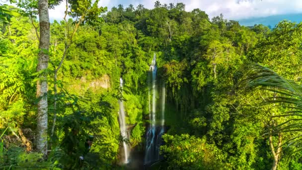 Sekumpul vodopád v Bali — Stock video