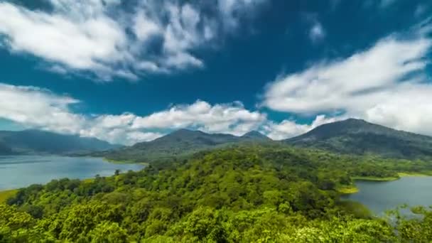 Danau Tamblingan λίμνη και Danau Buyan — Αρχείο Βίντεο