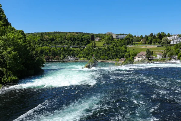 Impression Rhinefall Waterfall Swizerland Terbesar Eropa — Stok Foto