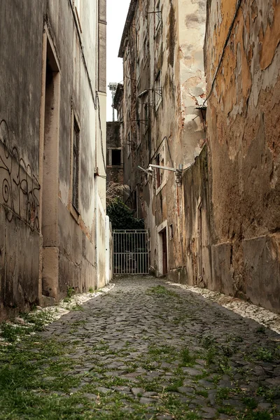 The old narrow street with old house — Stock Photo, Image