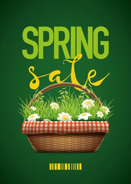 Spring Sale Poster — Stock Vector