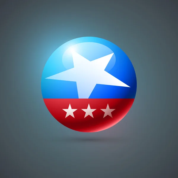 Amerikaanse badge ontwerp — Stockvector