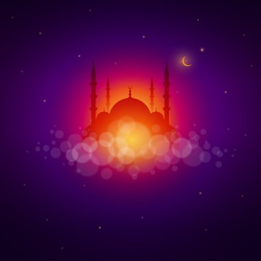 Camii, vektör yatay