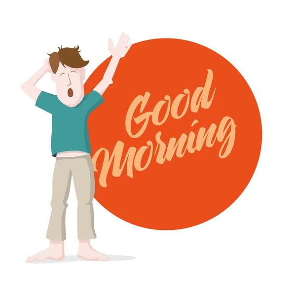 Goedemorgen message — Stockvector