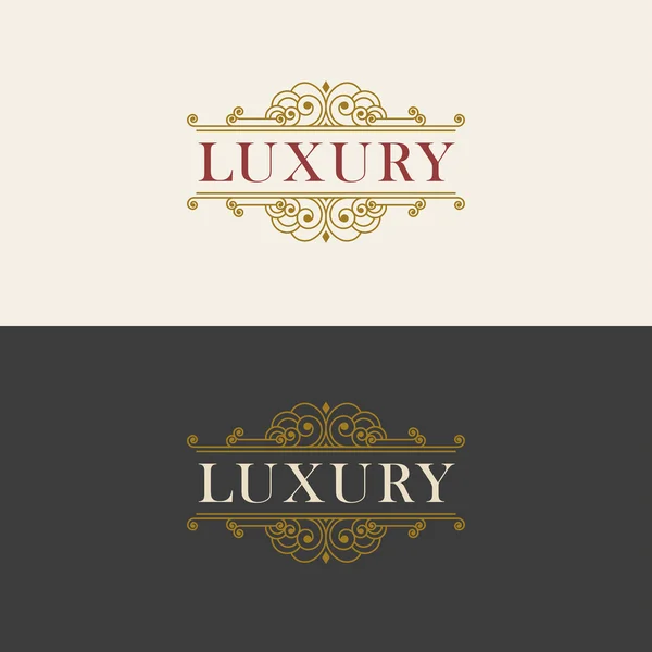 Elegante vector embleem sjabloon — Stockvector