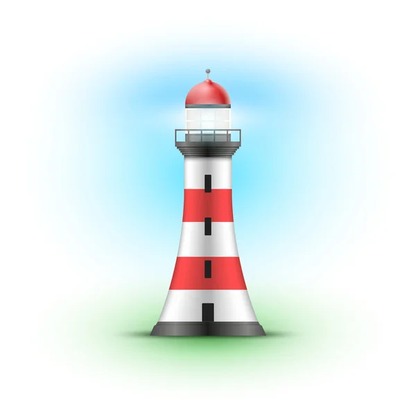 Vektor Leuchtturm Illustration. — Stockvektor