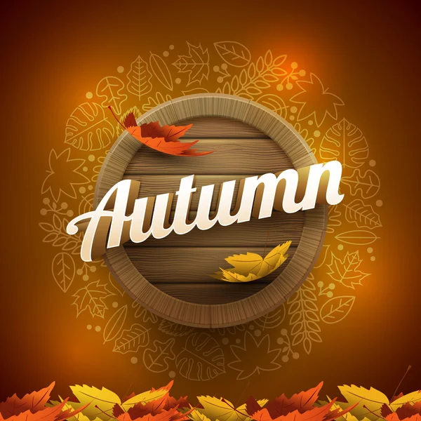 Design de cartaz de outono — Vetor de Stock