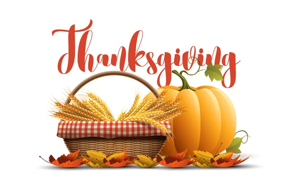 Desain Poster Thanksgiving - Stok Vektor