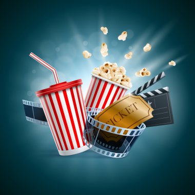 sinema konsept illüstrasyon