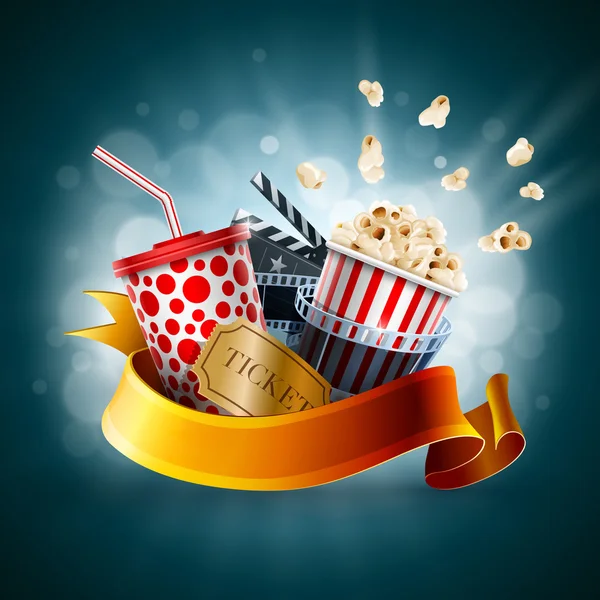 Cinema concept illustration — Stock Vector