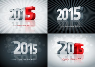 2015 mutlu yeni yıl seti