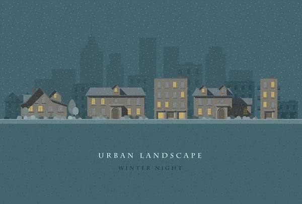 Paisaje urbano — Vector de stock