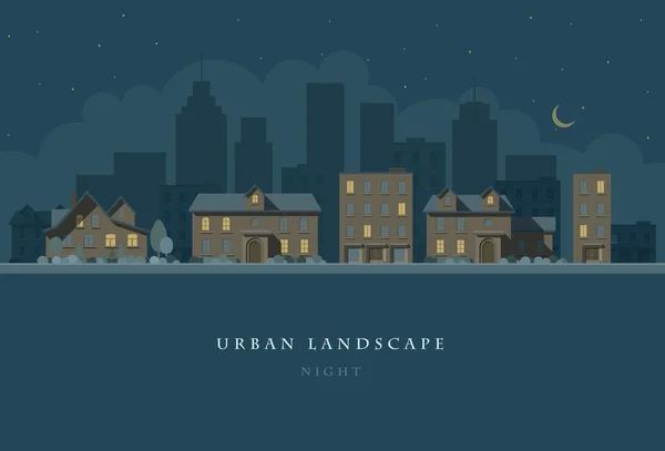 Paisaje urbano — Vector de stock