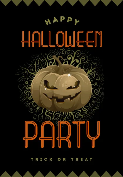 Halloween-Party-Plakat — Stockvektor