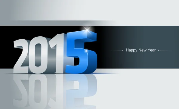 Happy New Year Card 2015 — стоковый вектор