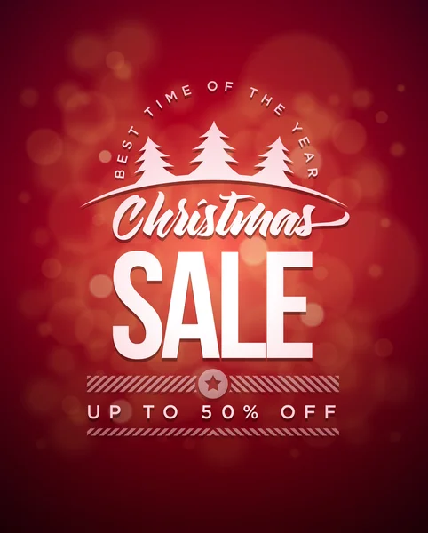 Christmas Sale design — Stock Vector