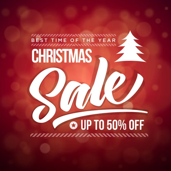 Christmas Sale design — Stock Vector