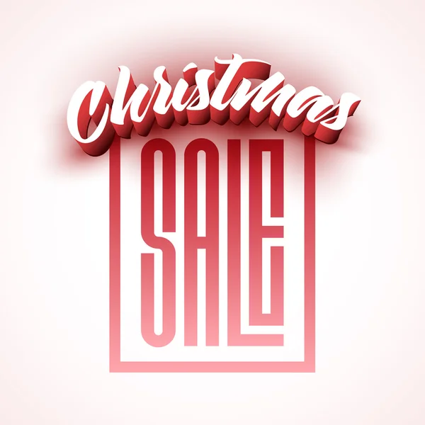 Christmas Sale design. — Stock Vector