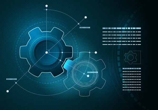 Konzeptentwurf der Technikwissenschaft — Stockvektor