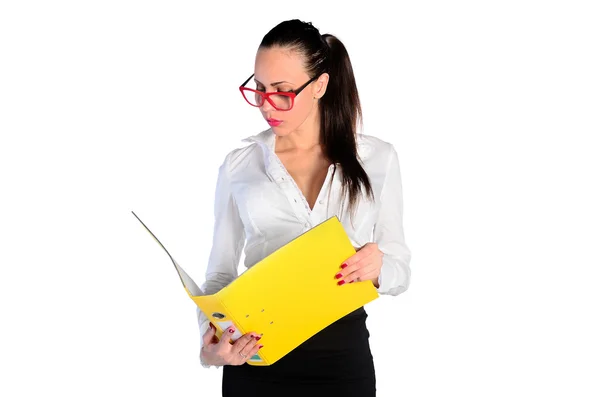 Isolated young woman — Stock Photo, Image