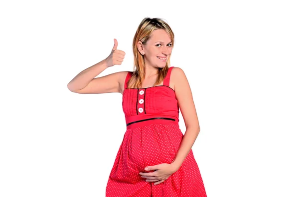 Isolated young woman — Stock Photo, Image