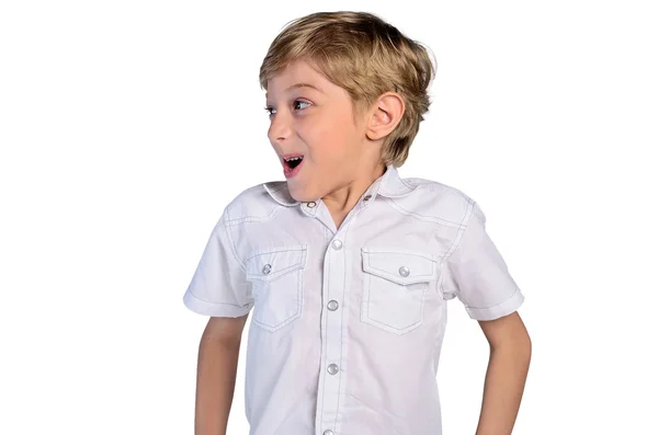 Isolated young boy — Stock Photo, Image