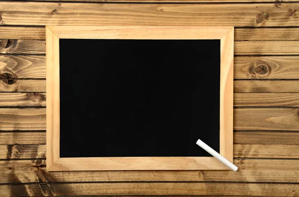 Chalkboard on wood — Stock Photo, Image