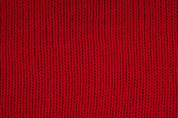 Fond Tricot Rouge Gros Plan — Photo