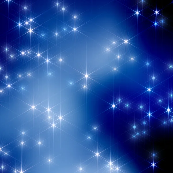 Christmas night sky, stars in the blur — Stock Photo, Image