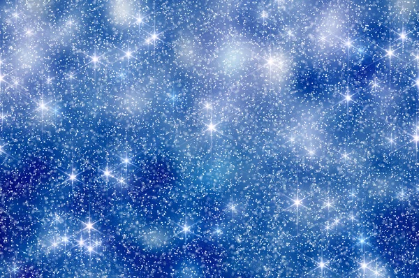 Estrelas de neve fundo de Natal — Fotografia de Stock