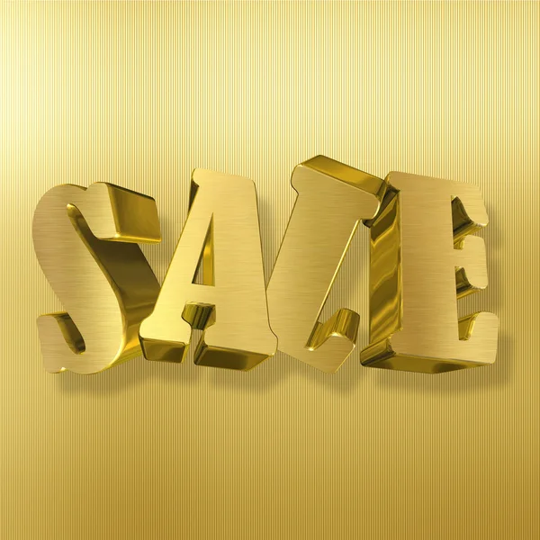 Sale, Gold Metal Letters — Stock Photo, Image